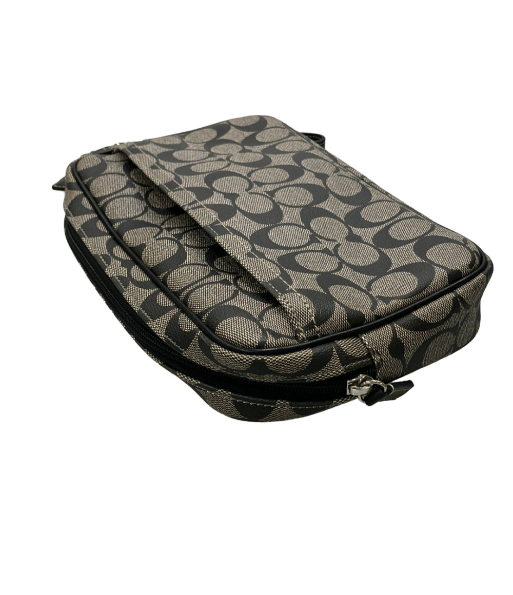 美品 COACH セカンドバッグ クラッチバッグ シグネチャー F77277 メンズ コーチ