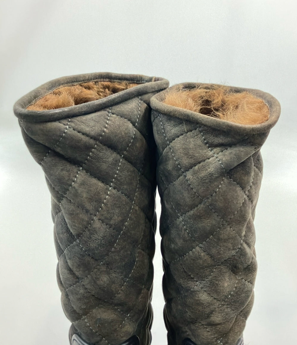 CHANEL ロングレインブーツ キルティング ココマーク レディース SIZE CHANEL ロングレインブーツ キルティング ココマーク レディース SIZE