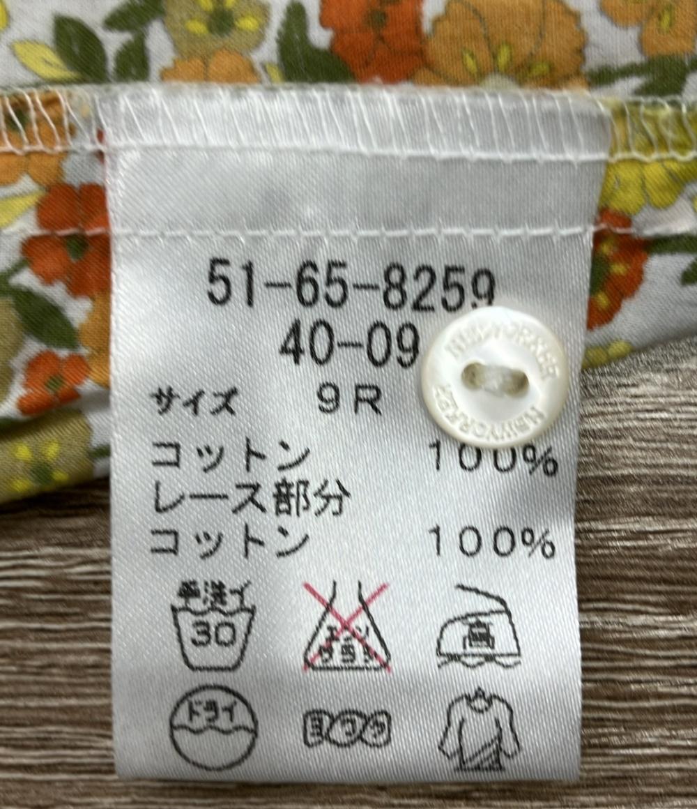美品 ニューヨーカー 半袖ブラウス 花柄 レディース SIZE 9R (M) NEWYORKER