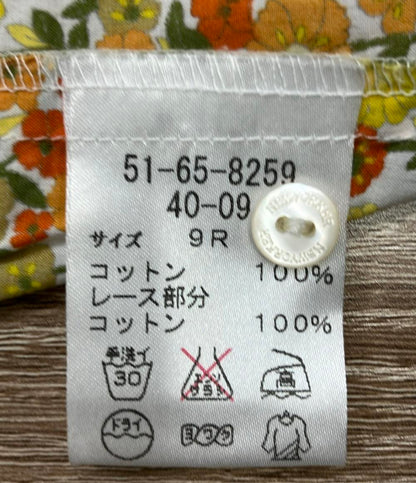 美品 ニューヨーカー 半袖ブラウス 花柄 レディース SIZE 9R (M) NEWYORKER