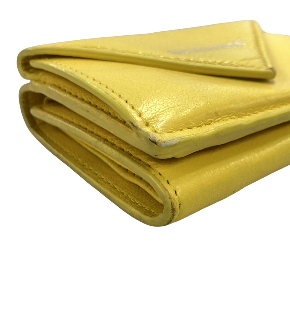 BALENCIAGA 三つ折り財布 レザー ペーパーミニ 391446 7155 レディース バレンシアガ