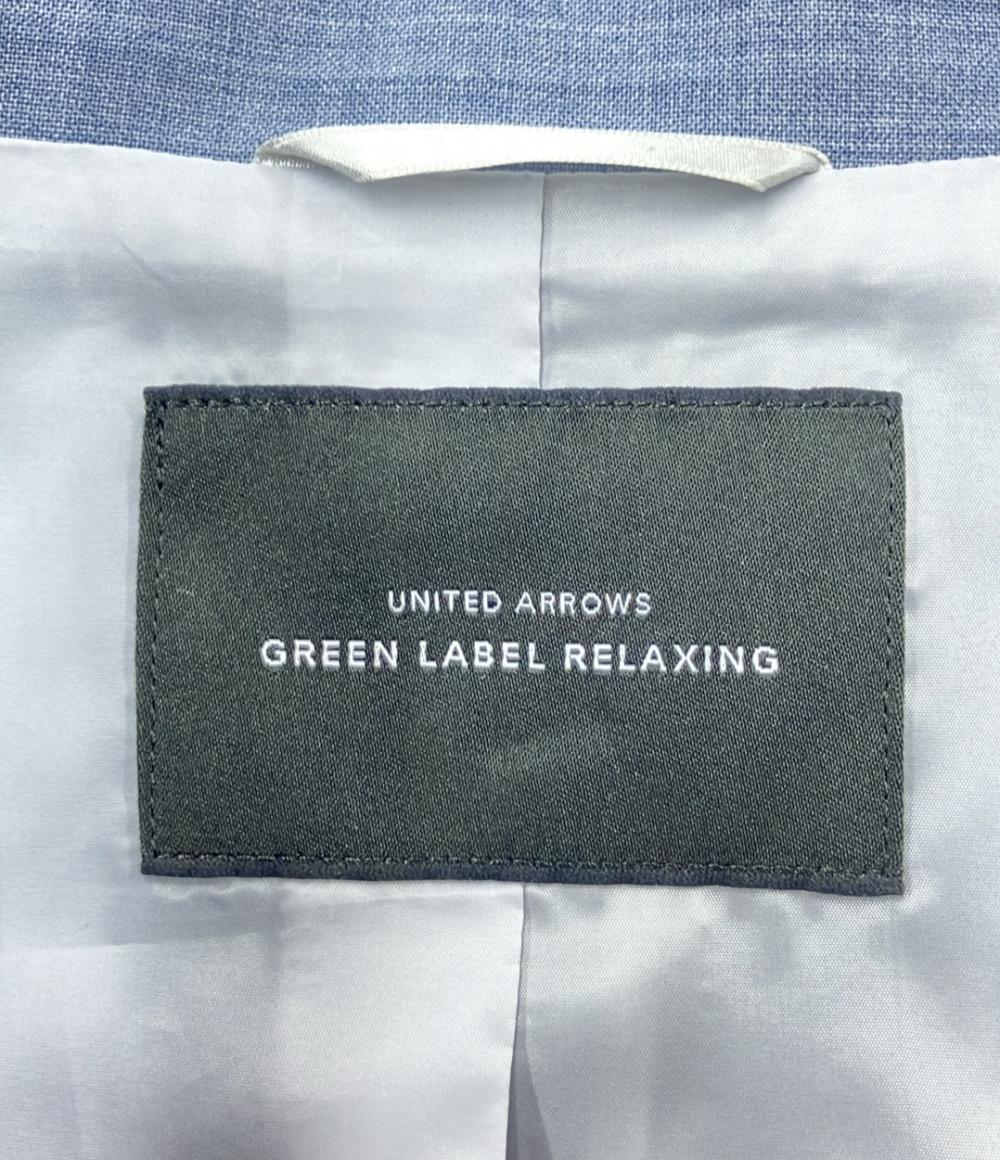 美品 ユナイテッドアローズ ウール混ノーカラーパンツスーツセットアップ green label relaxing レディース SIZE 36 (XS) UNITED ARROWS