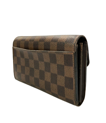 LOUIS VUITTON 長財布 キャンバス ポルトフォイユ サラ ダミエ エベヌ N63209 ユニセックス ルイ・ヴィトン