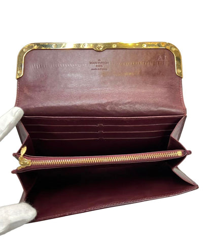 LOUIS VUITTON 長財布 エナメル モノグラム ヴェルニ M19592 レディース ルイ・ヴィトン