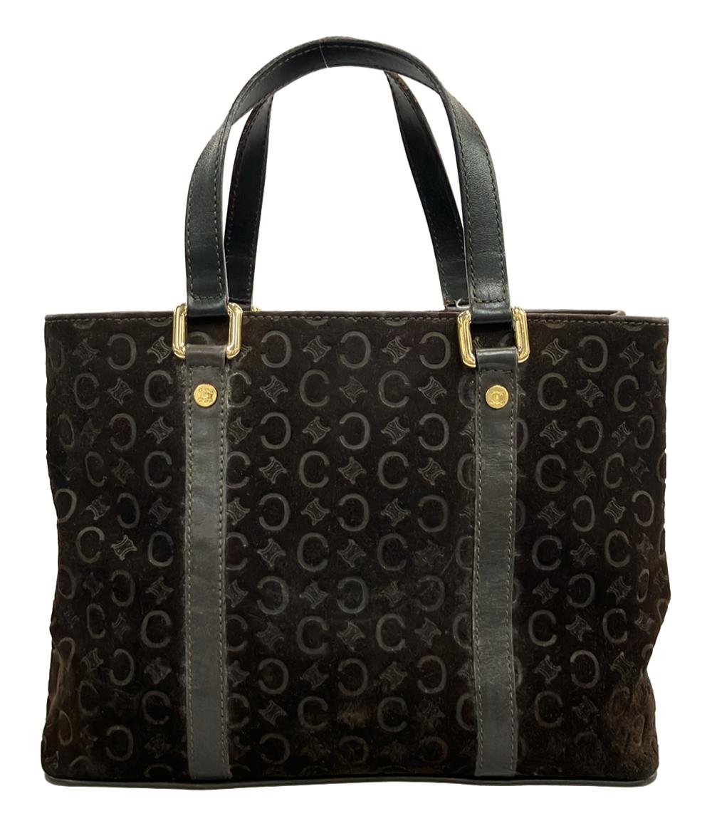 CELINE ハンドバッグ スエード レザー Cマカダム レディース セリーヌ