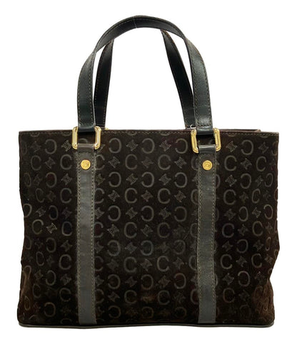 CELINE ハンドバッグ スエード レザー Cマカダム レディース セリーヌ