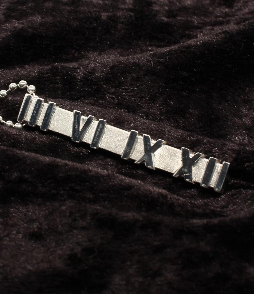 美品 ティファニー ネックレス SV925 アトラス バー ボールチェーン レディース TIFFANY&Co.