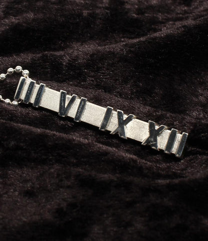 美品 ティファニー ネックレス SV925 アトラス バー ボールチェーン レディース TIFFANY&Co.