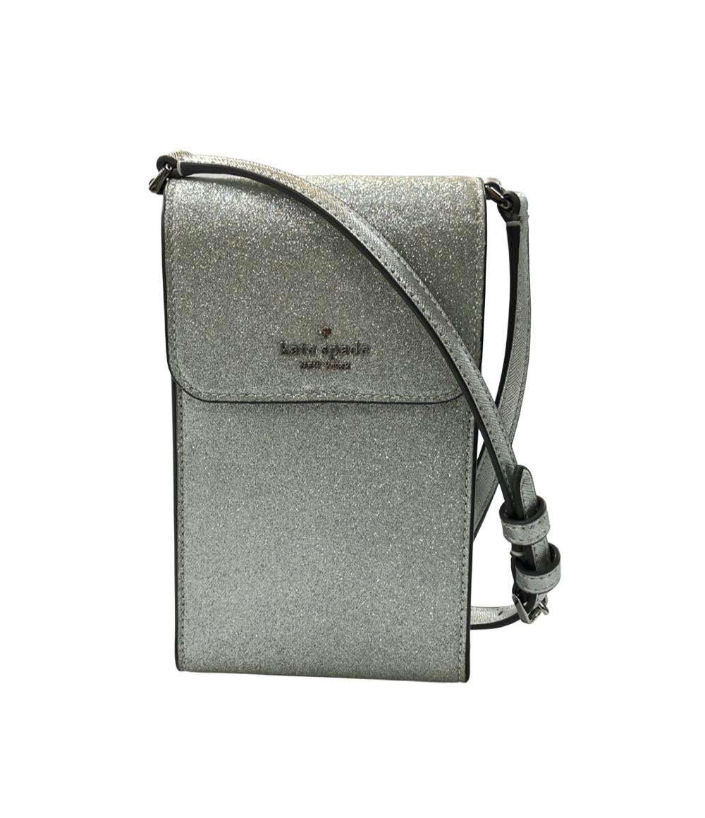 美品 Kate Spade ショルダーバッグ スマホショルダー スマホケース グリッター レディース ケイトスペード