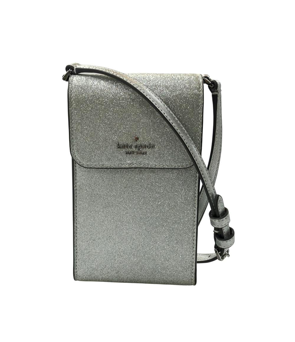 美品 Kate Spade ショルダーバッグ スマホショルダー スマホケース グリッター レディース ケイトスペード