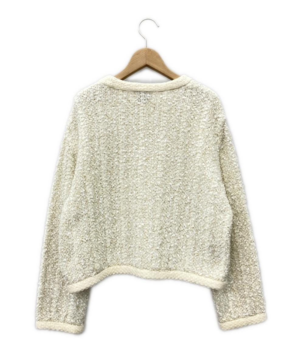 美品 ユナイテッドアローズ ミックスラメツイードニット レディース UNITED ARROWS