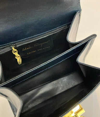 Salvatore Ferragamo 2wayハンドバック ショルダーバッグ ワンハンドル 斜め掛け ガンチーニ レディース サルバトーレフェラガモ