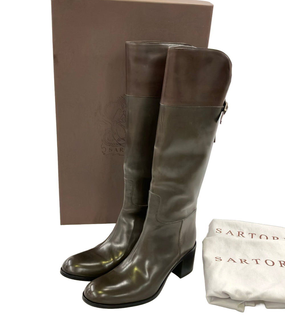 SARTORE ジョッキーブーツ レディース SIZE 38 1/2 サルトル