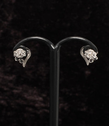 美品 カナルヨンドシー ピアス K10 ブルートパーズ ハートモチーフ レディース canal4℃