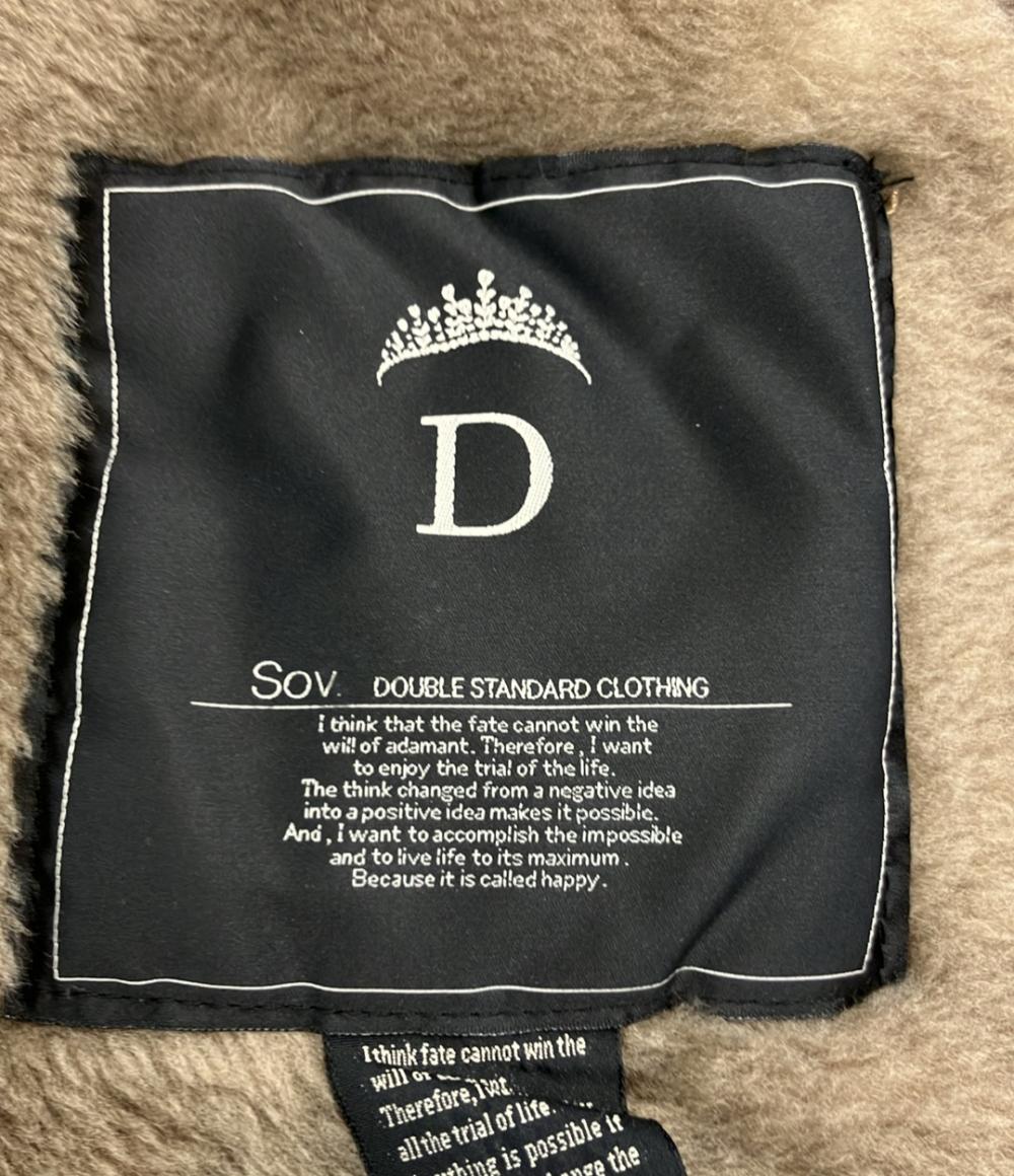 DOUBLE STANDARD CLOTHING ムートンコート ラムレザー フォックス レディース SIZE F (M) ダブルスタンダードクロージング