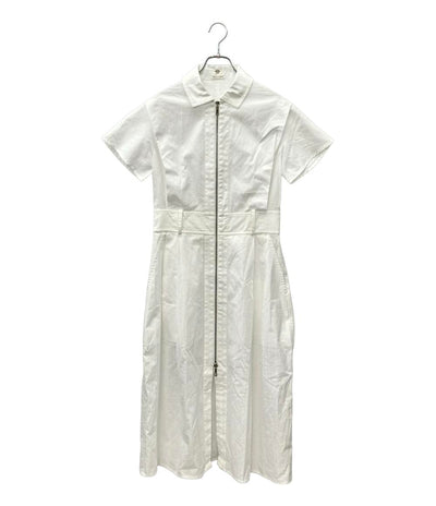 美品 HERMES 半袖 ワンピース ジップアップ 4E0532DB レディース SIZE 36 (S) エルメス