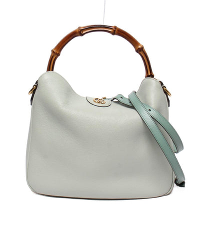 GUCCI 2wayハンドバッグ ショルダーバッグ 斜め掛け バンブー 746124 493075 レディース グッチ