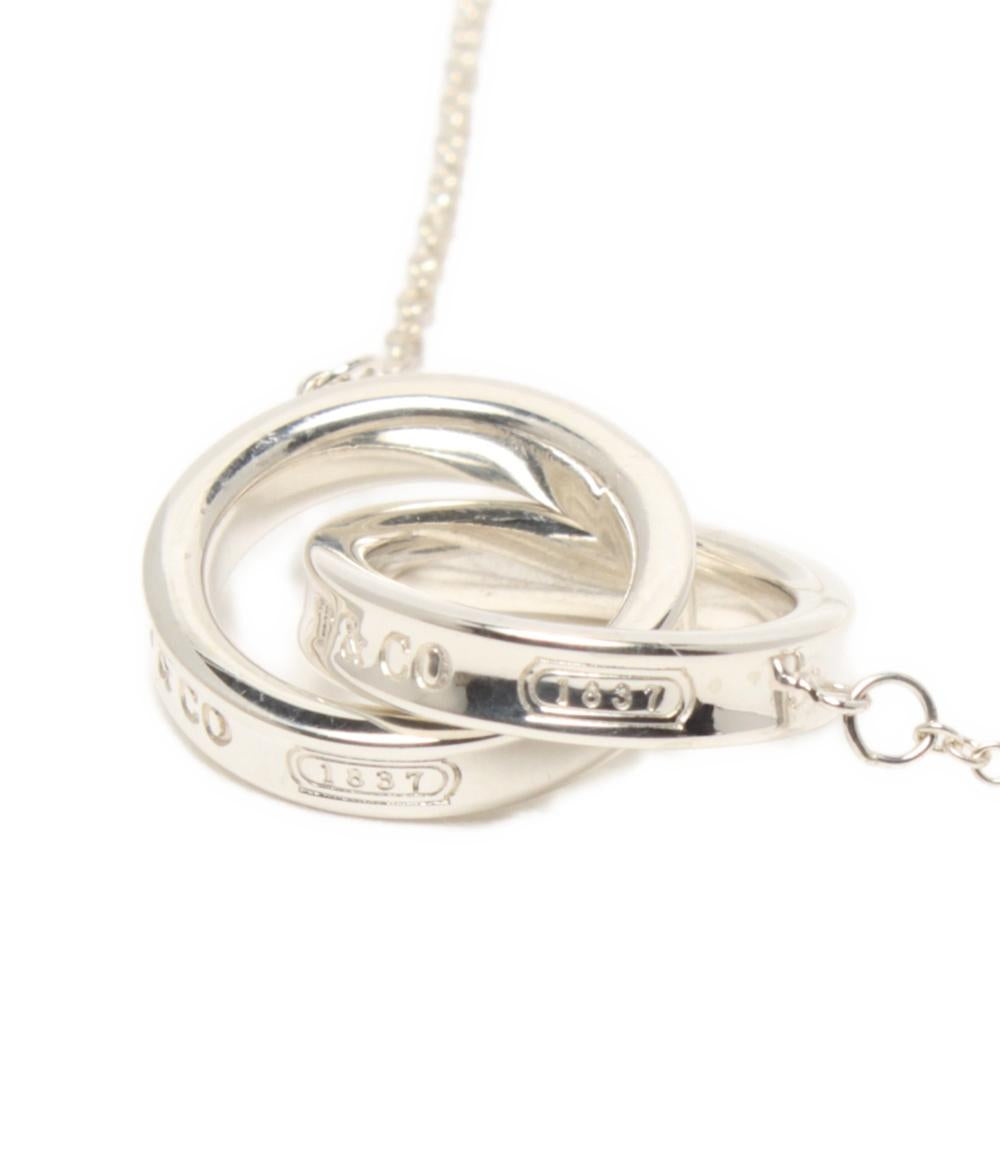 美品 ティファニー ネックレス SV925 1837 ダブルサークル レディース TIFFANY&Co.