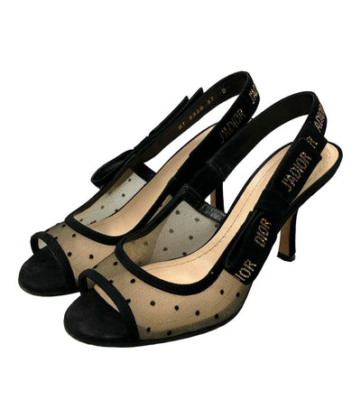 Christian Dior バックストラップ メッシュ サンダル レディース (M) クリスチャンディオール