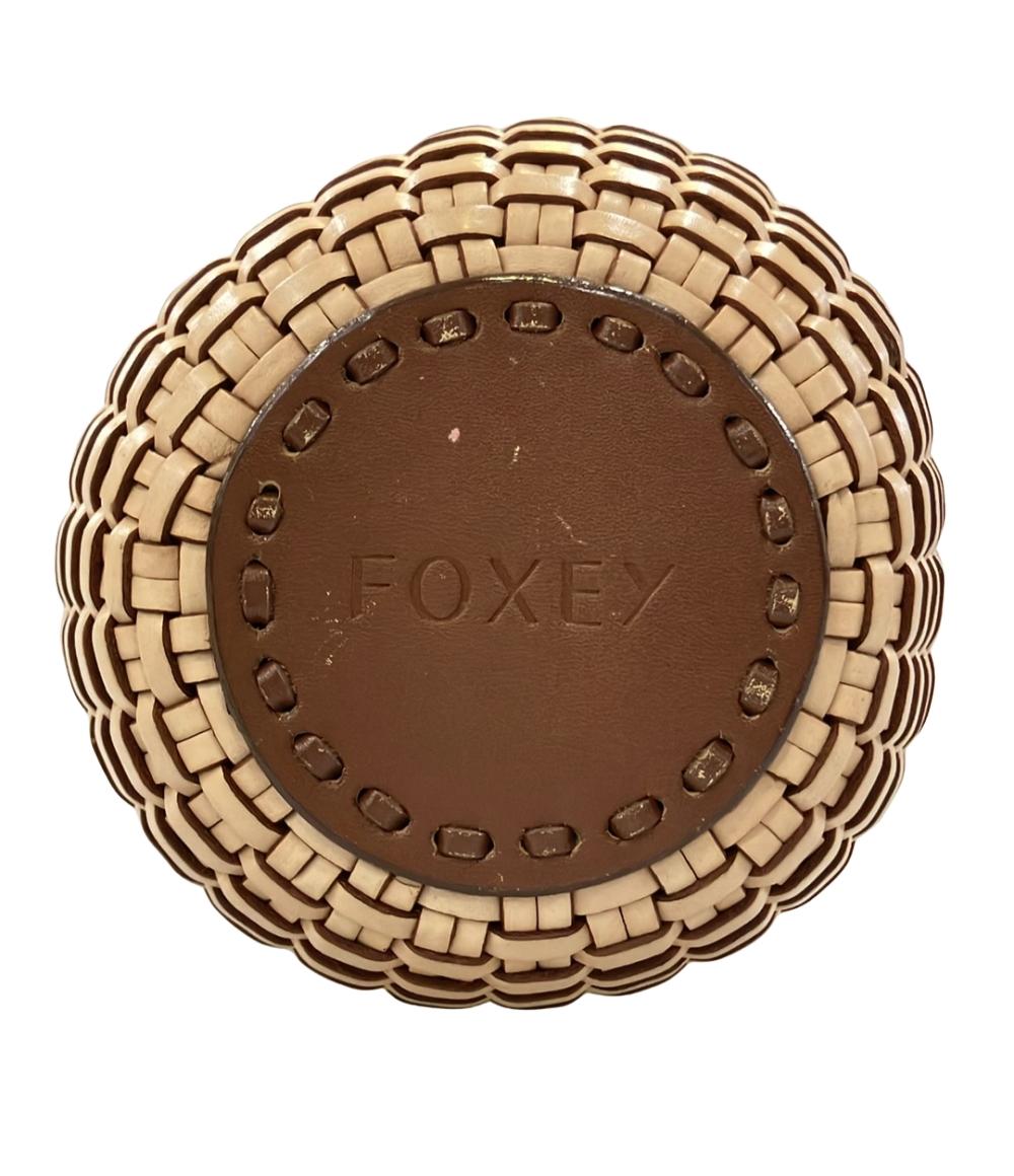 FOXEY ハンドバッグ かごバッグ ハンプトンバスケット レディース