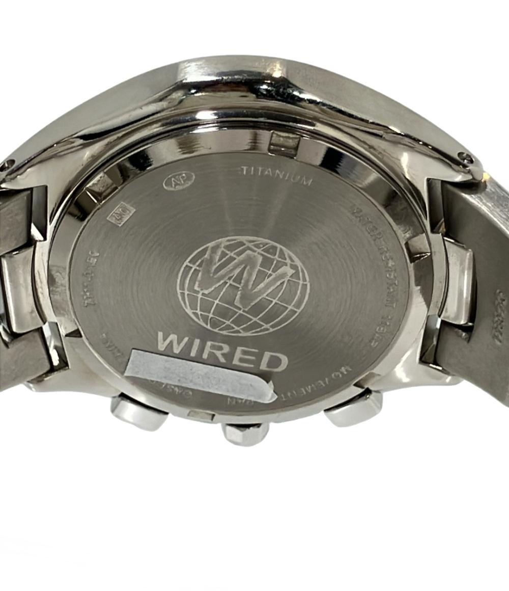 WIRED 腕時計 クオーツ レッド系 7T11-0AB0 メンズ ワイアード