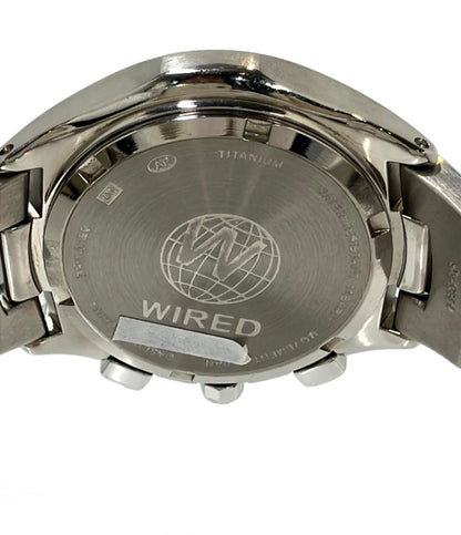 WIRED 腕時計 クオーツ レッド系 7T11-0AB0 メンズ ワイアード
