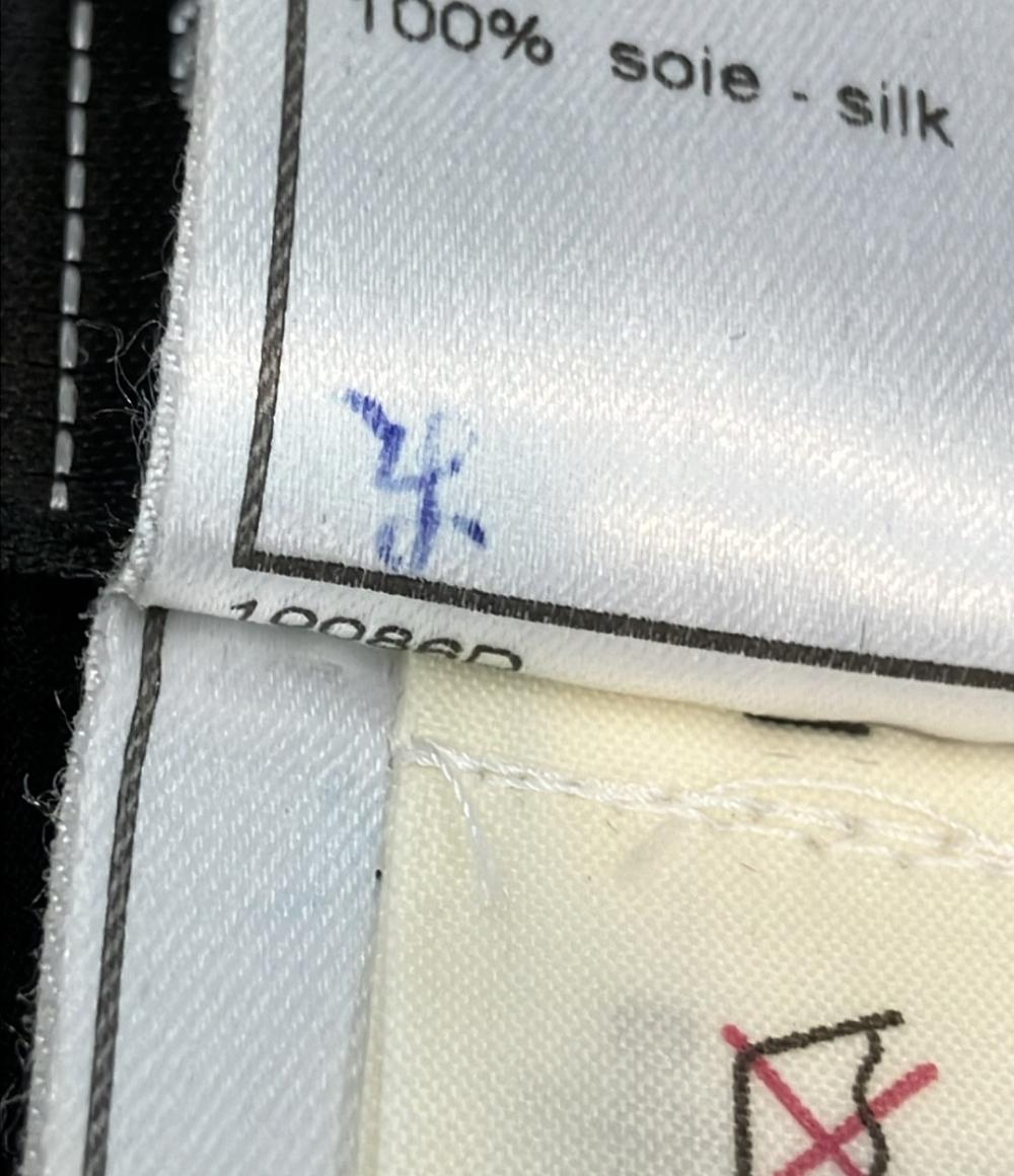 CHANEL フリルスカート ラッフル 3段ティアード CCマーク シルク100%  00SS P15489V02158 レディース SIZE 38 (M) シャネル