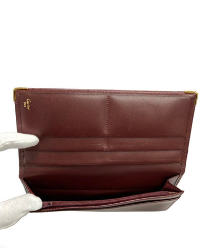 カルティエ 二つ折り長財布 レザー マストライン レディース Cartier