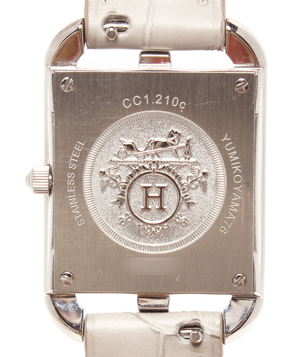 HERMES 腕時計 ドゥブルトゥール アリゲーターマット ケープコッド