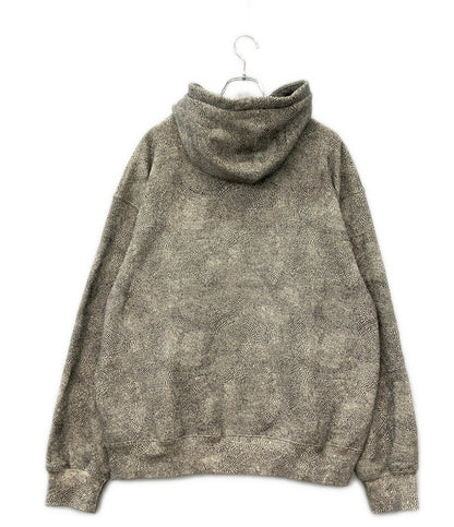 Supreme スモール ボックス フーデッド スウェットシャツ スネークスキン パーカー メンズ SIZE L シュプリーム