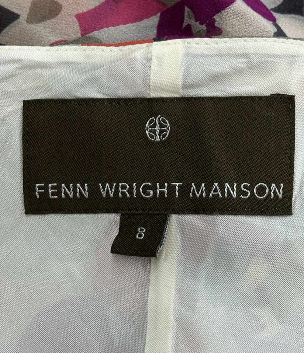 フェンライトマンソン 半袖ワンピース シルク100% レディース SIZE 8 FENN WRIGHT MANSON