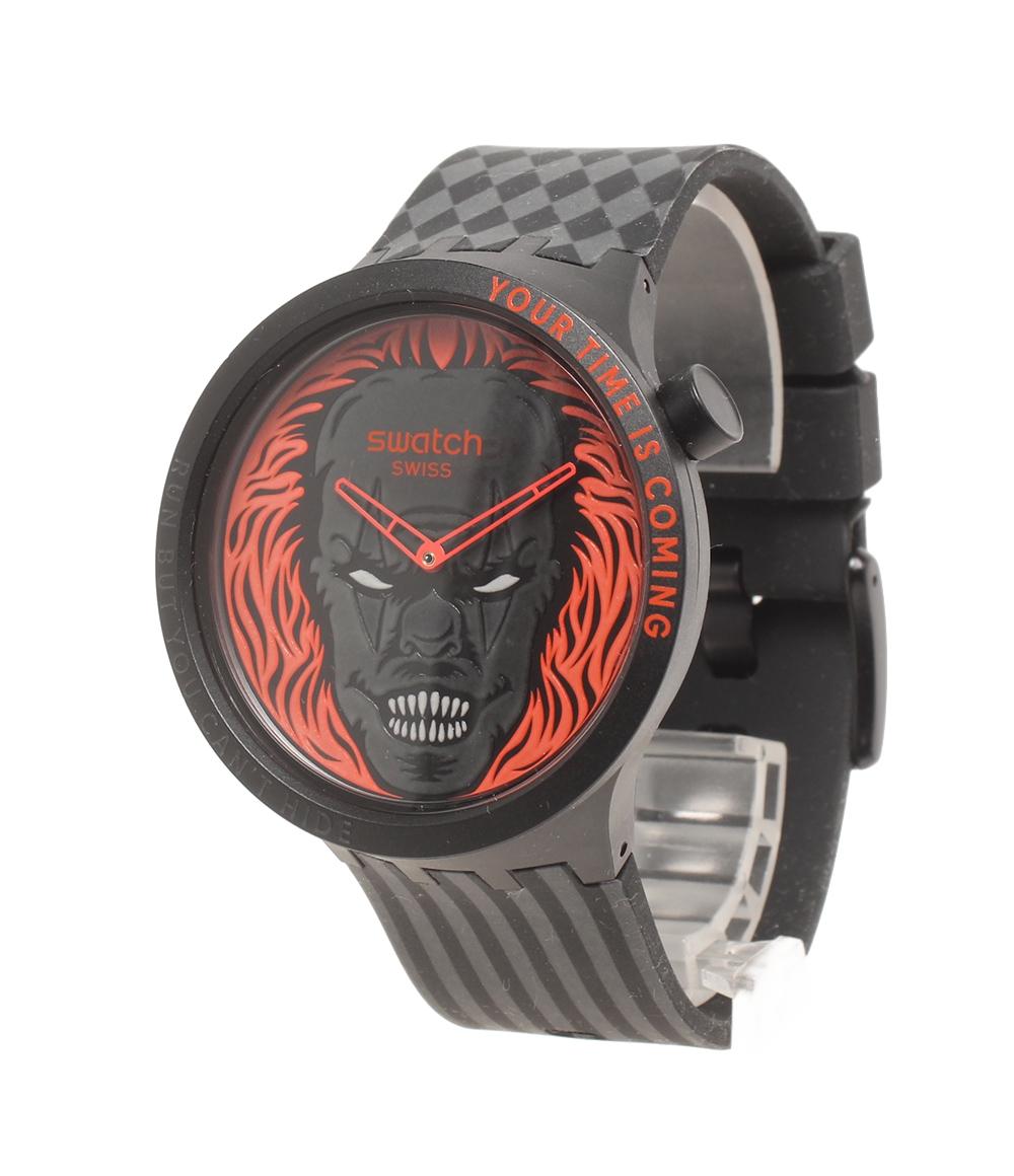 美品 Swatch 腕時計 YOUR TIME IS COMING クオーツ SB01B128 レディース メンズ スウォッチ