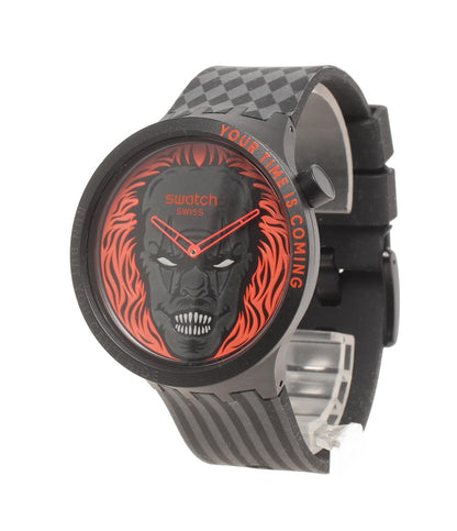 美品 Swatch 腕時計 YOUR TIME IS COMING クオーツ SB01B128 レディース メンズ スウォッチ