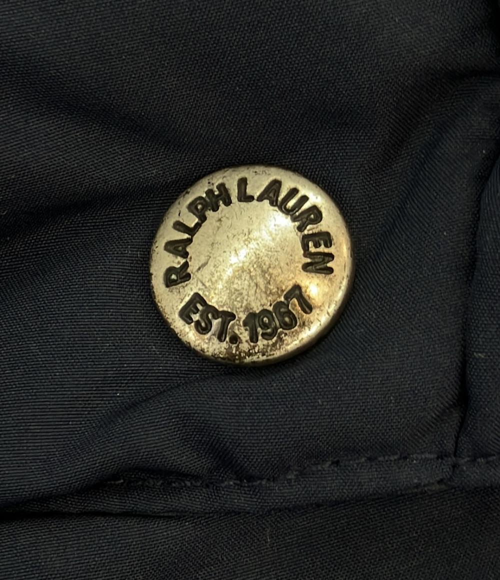 POLO RALPH LAUREN ダウンベスト ポニー刺繍 フード取り外し可能 裾ドローコード フロントポケット スナップボタン ジップ レディース SIZE M