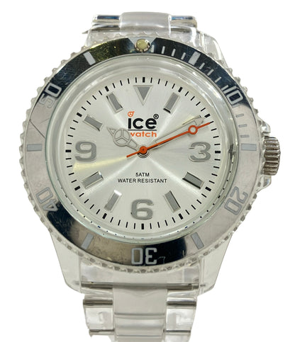 ice watch 腕時計 クオーツ シルバー メンズ アイスウォッチ