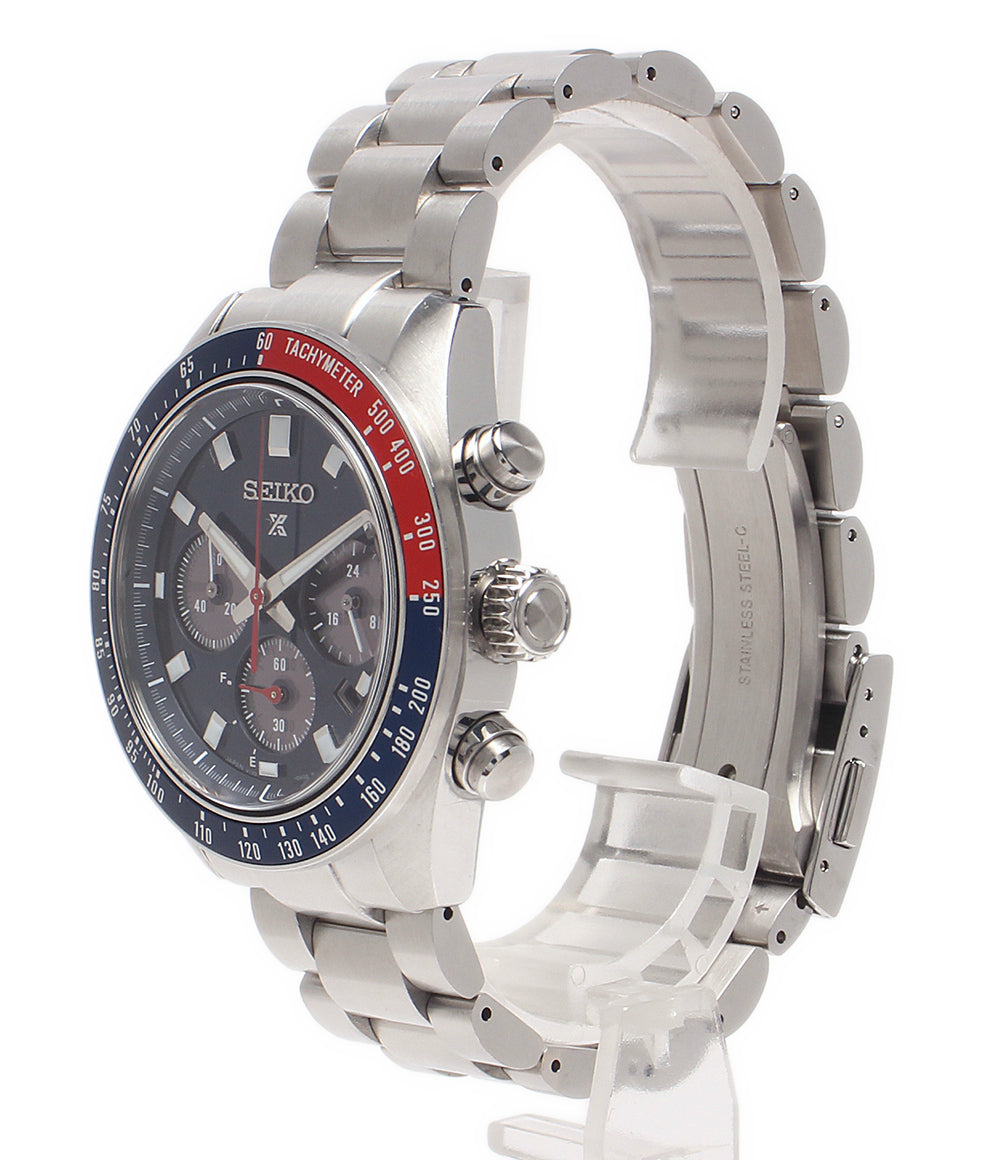 SEIKO 腕時計 プロスペックス スピードタイマー ソーラー ネイビー V192-0AH0 メンズ セイコー