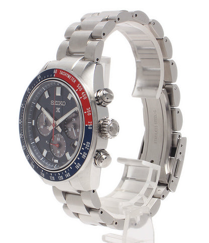 SEIKO 腕時計 プロスペックス スピードタイマー ソーラー ネイビー V192-0AH0 メンズ セイコー