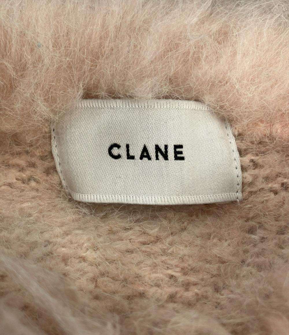 CLANE 長袖カーディガン 24AW クロップド丈  シャギー プルオーバー ニット SHAGGY SHORT KNIT CARDIGAN 17106-2102 レディース SIZE 1 (S) クラネ