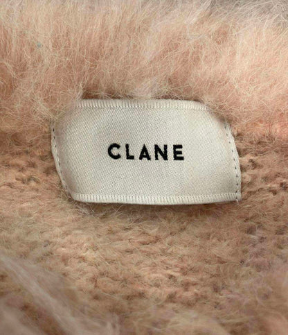 CLANE 長袖カーディガン 24AW クロップド丈  シャギー プルオーバー ニット SHAGGY SHORT KNIT CARDIGAN 17106-2102 レディース SIZE 1 (S) クラネ