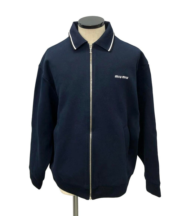 Miu Miu ブルゾン トラックジャケット ボンデッドピケとテクニカルジャージーのブルゾンジャケット ML1258 メンズ SIZE 40 (L) ミュウ ミュウ