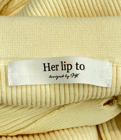 美品 Her lip to 半袖 ワンピース レディース SIZE S ハーリップトゥ
