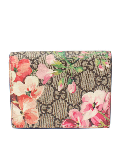 GUCCI 二つ折り財布 カードケース GGブルームス GGスプリーム 410088 レディース グッチ