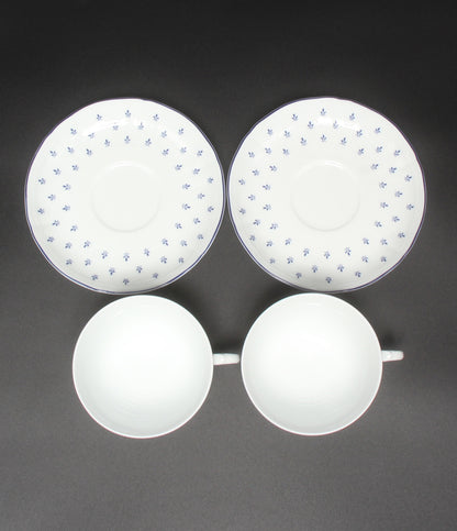 美品 Richard Ginori カップ＆ソーサー 2客セット ペア ロイヤルブルー リチャードジノリ