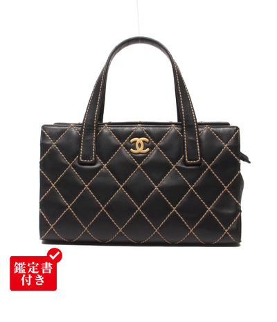 CHANEL ハンドバッグ 9番台 ゴールド金具 ワイルドステッチ レディース シャネル