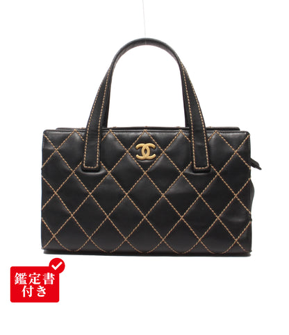 CHANEL ハンドバッグ 9番台 ゴールド金具 ワイルドステッチ レディース シャネル