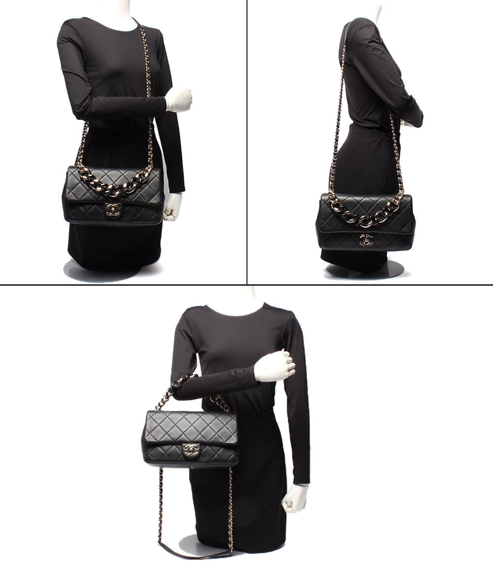 美品 CHANEL 2way チェーンショルダーバッグ マトラッセ ラムスキン ゴールド金具 29番台 AS1353 レディース シャネル