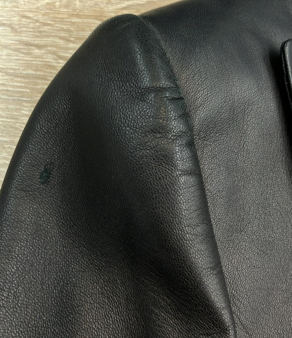 ドルチェアンドガッバーナ ラムレザーテーラードジャケット メンズ ドルチェアンドガッバーナ ラムレザーテーラードジャケット メンズ