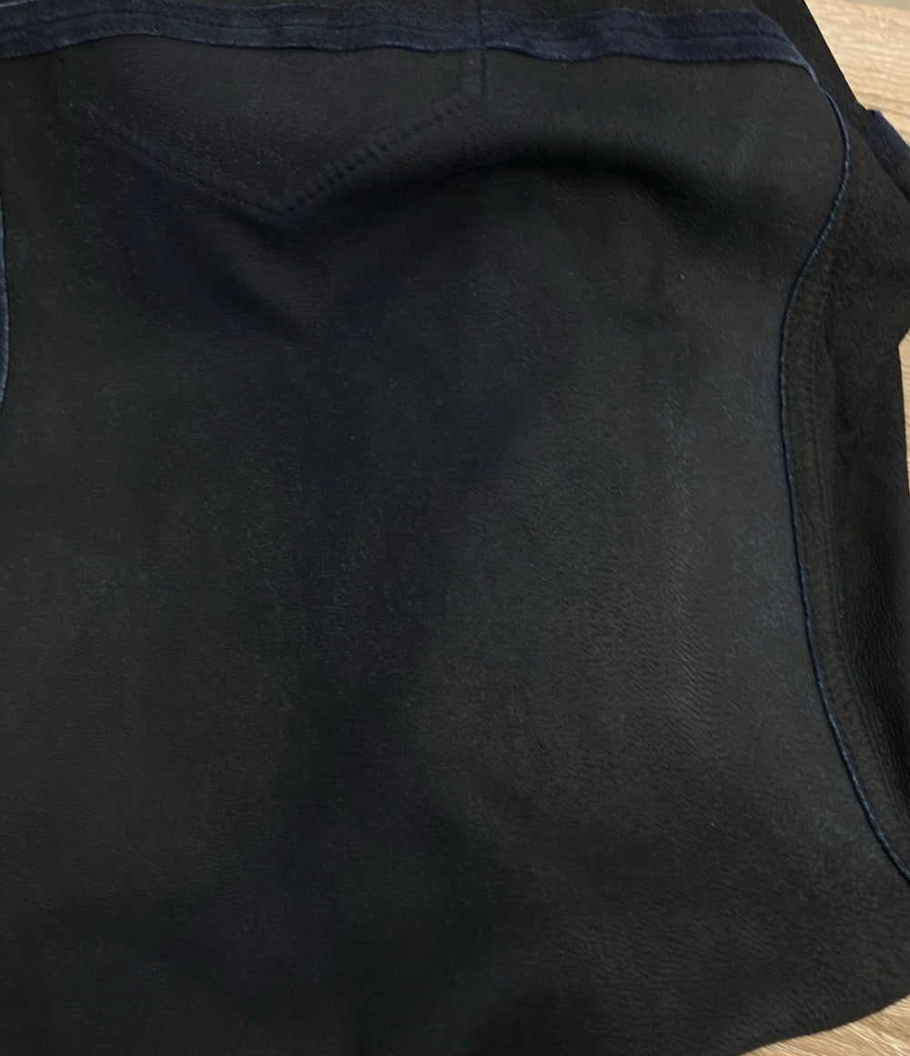 DENHAM 長袖シャツ やぎ革 スナップボタン SUEDE LEATHER SHIRT 01-22-08-40-091 メンズ SIZE S デンハム