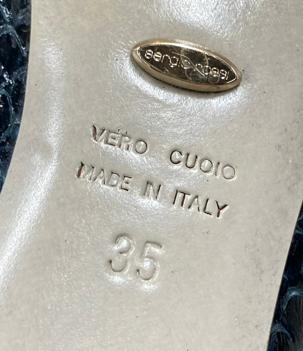 Sergio Rossi ロングブーツ パイソン レディース SIZE 35 (22.5cm) セルジオロッシ