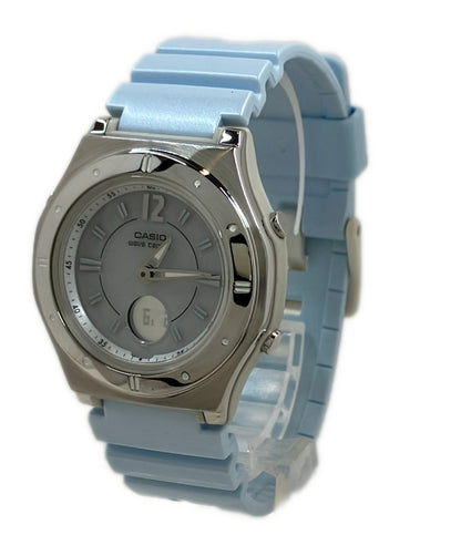 美品 CASIO 腕時計 ウェーブセプター ソーラー LWA-M142 レディース カシオ
